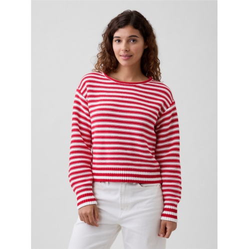 Gap Relaxed Stripe Rollneck Sweater
