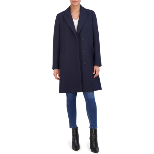 Cole Haan Asymmetrical Peak Lapel Coat