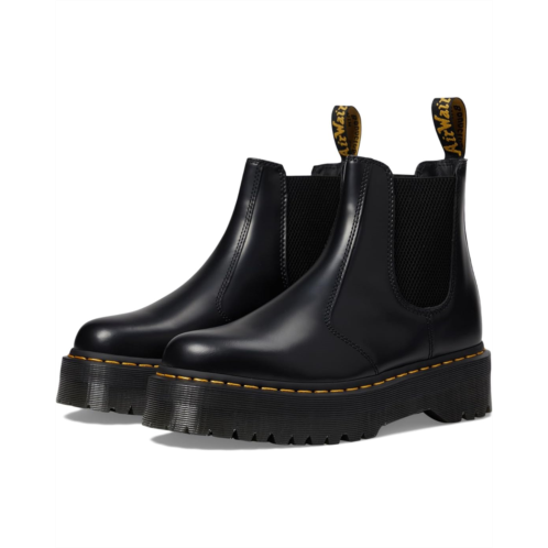 Dr. Martens Unisex Dr Martens 2976 Quad Smooth Leather Platform Chelsea Boots