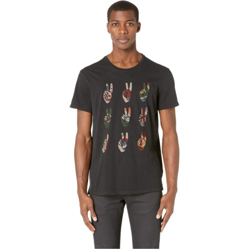 Mens John Varvatos MULTI PEACE HAND TEE