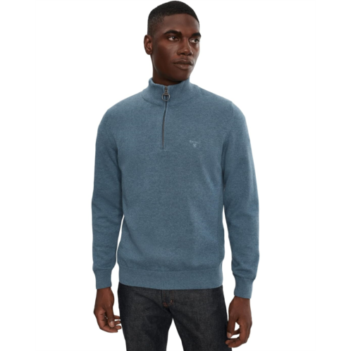 Mens Barbour Cotton Half Zip Knitted Jumper