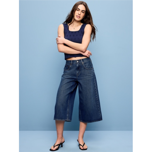 OldNavy Mid-Rise Baggy Cropped Jeans