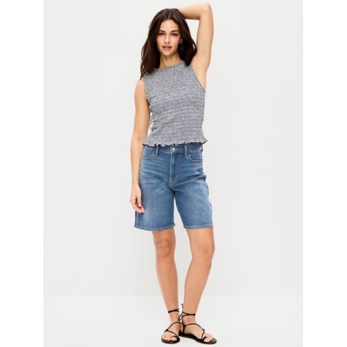 OldNavy High-Waisted Wow Jean Shorts -- 9-inch inseam