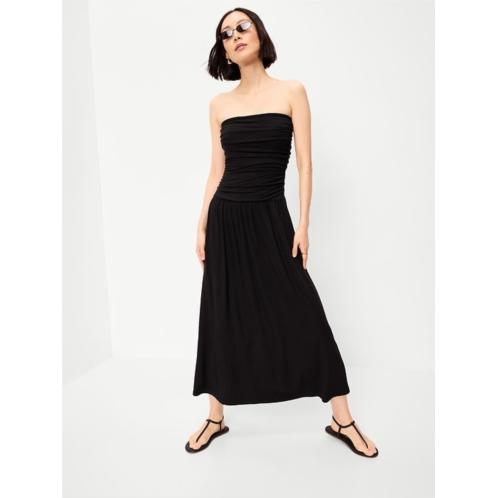 OldNavy Fit & Flare Drop-Waist Maxi Tube Dress
