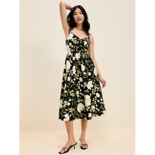 The Occasion by Old Navy Fit & Flare Sleeveless Taffeta Midi Dress