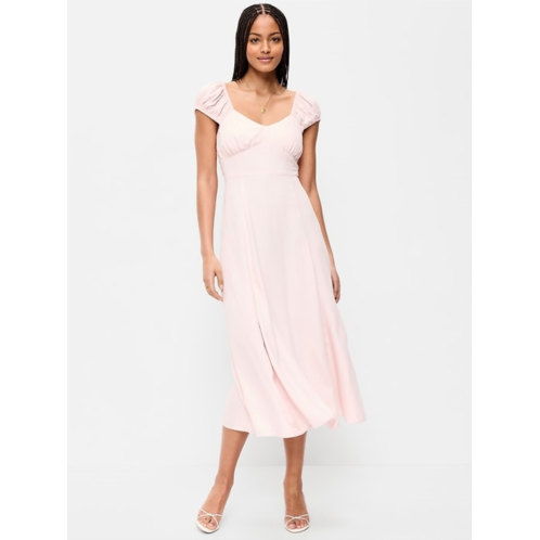 OldNavy Short-Sleeve Fit & Flare Midi Dress