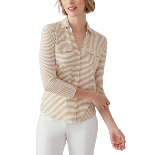 J.McLaughlin linen-blend brynn knit top