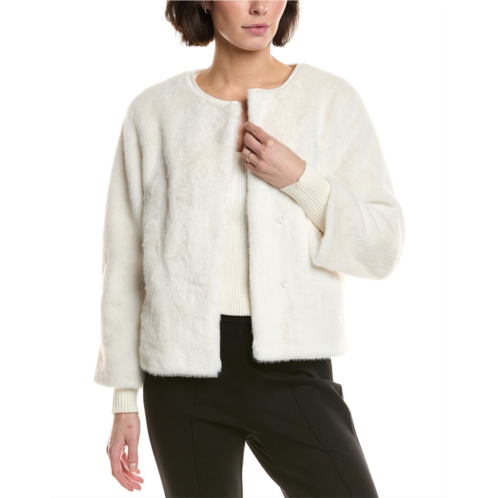 T Tahari vegan-fur jacket