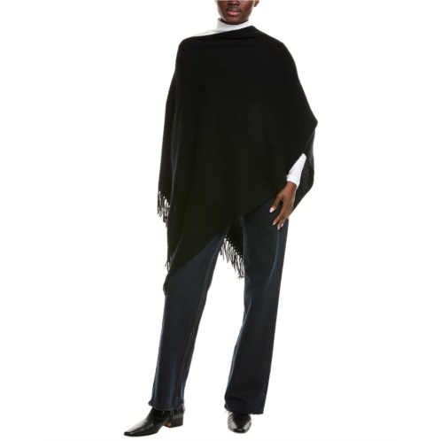 Hannah Rose shaker stitch fringe wool & cashmere-blend topper