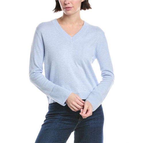 WISPR flower pointelle back v-neck silk-blend sweater