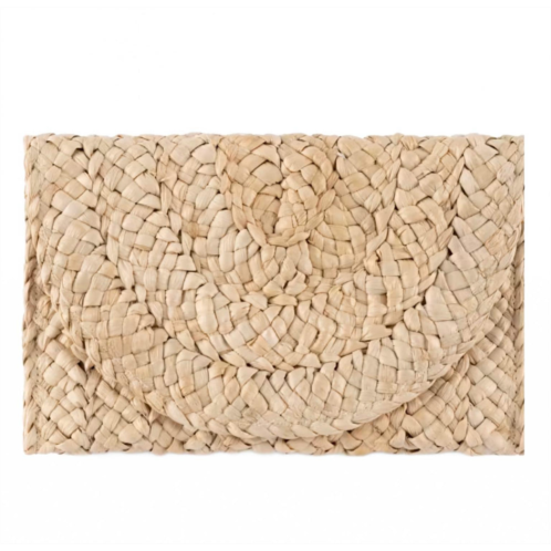 Shiraleah womens simonetta woven clutch in natural