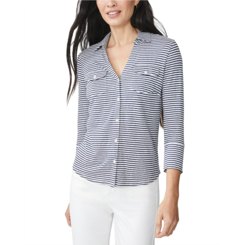 J.McLaughlin linen-blend brynn knit top