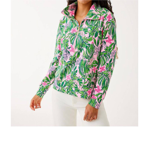 Lilly Pulitzer eleni pullover top in conch shell pink roaring with joy