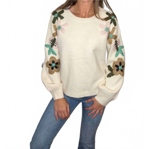 DAVI & DANI tansy sweater in cream