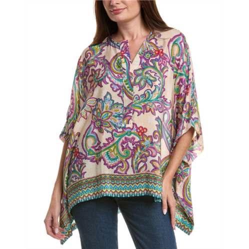 Johnny Was aletika silk poncho