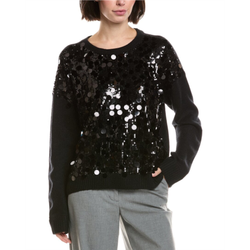 Vince Camuto multi paillette crewneck