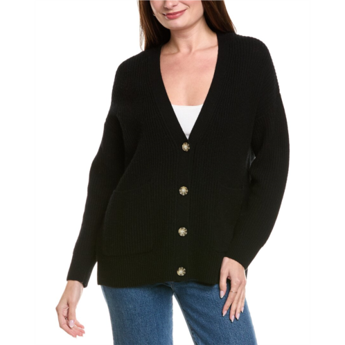 Hannah Rose shaker long wool & cashmere-blend cardigan