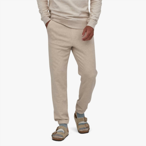 Patagonia mens mahnya fleece pants in pumice