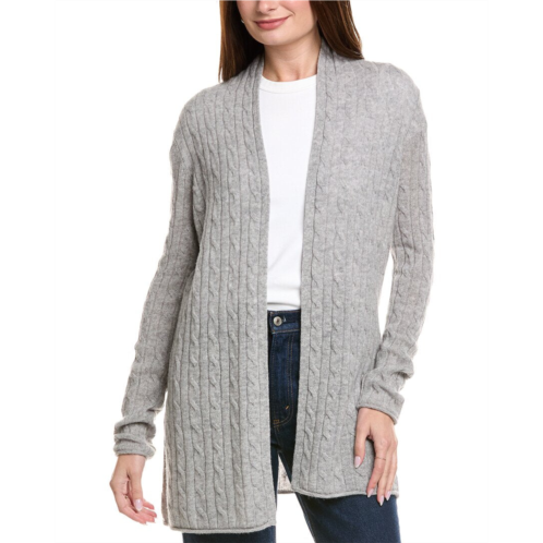 Hannah Rose breezy cable wool & cashmere-blend duster