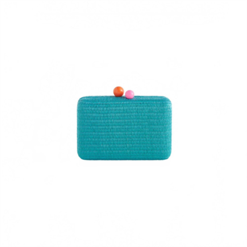 Shiraleah womens june minaudiere bag in aqua