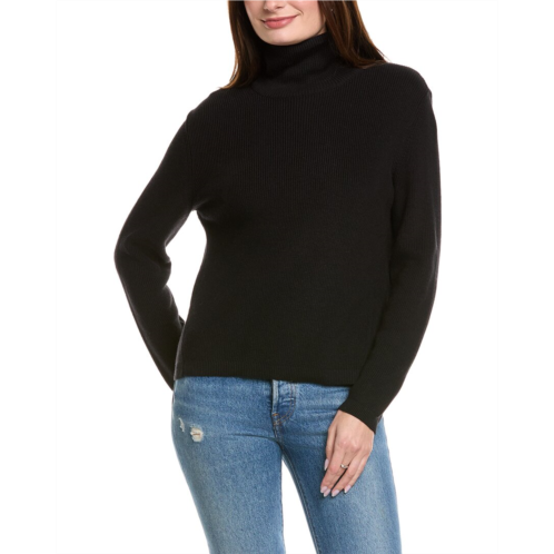 Hannah Rose shaker turtleneck cashmere-blend sweater