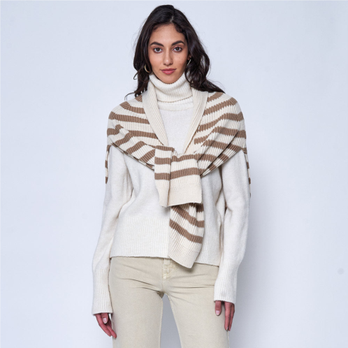 TRUEDAMES bold striped shawl