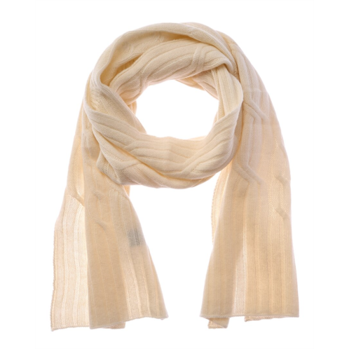 Hannah Rose wide cable cashmere scarf