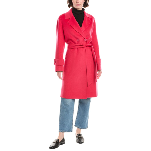 Forte Cashmere belted wool & cashmere-blend coat