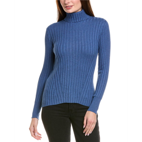 Hannah Rose rib turtleneck cashmere-blend sweater