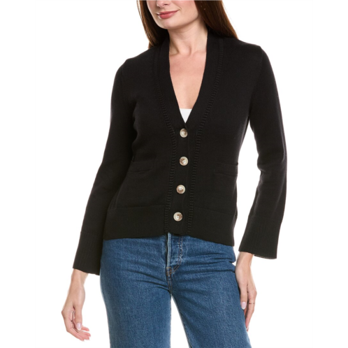 Hannah Rose cinched waist button cashmere-blend cardigan