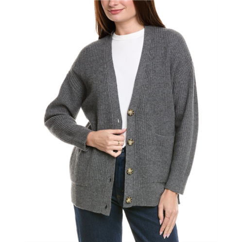 Hannah Rose shaker long wool & cashmere-blend cardigan