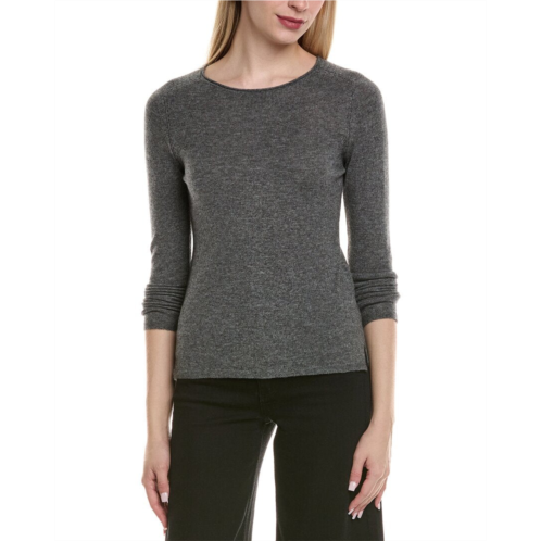 Sofiacashmere crewneck wool & cashmere-blend sweater
