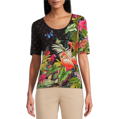 Johnny Was womens the janie favorite scoop neck fitted tee amorina