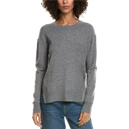 InCashmere seam detail high-low wool & cashmere-blend sweater