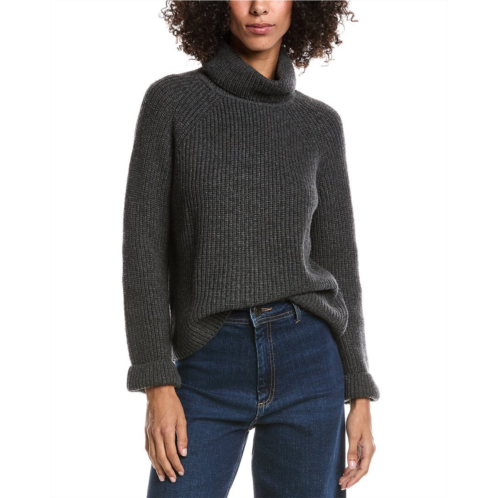 Forte Cashmere luxe wool & cashmere-blend turtleneck sweater