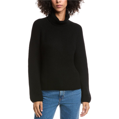 Forte Cashmere luxe wool & cashmere-blend turtleneck sweater