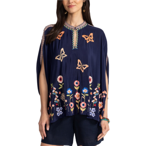 Johnny Was nuria silk poncho