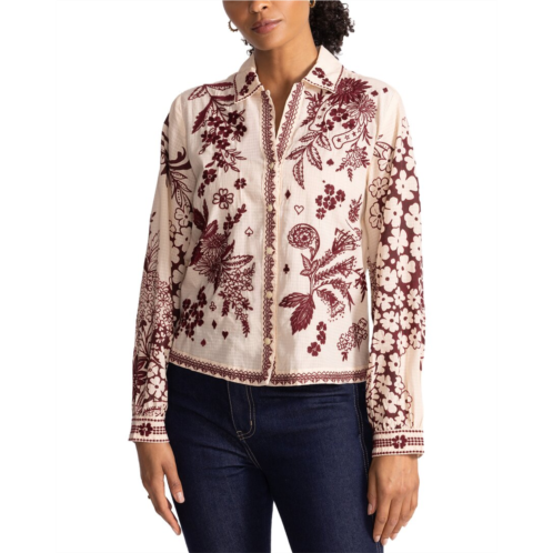 Johnny Was petite aquijio shirt