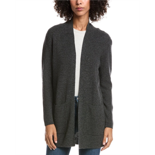 Forte Cashmere wool & cashmere-blend drape cardigan