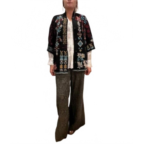 Johnny Was asli poncho in black