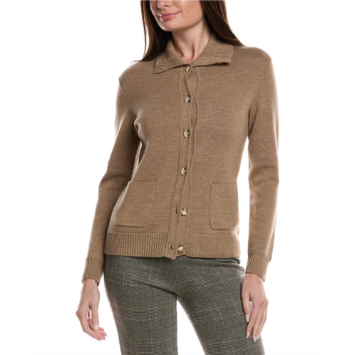 Bruno Magli merino wool epaulet sweater jacket