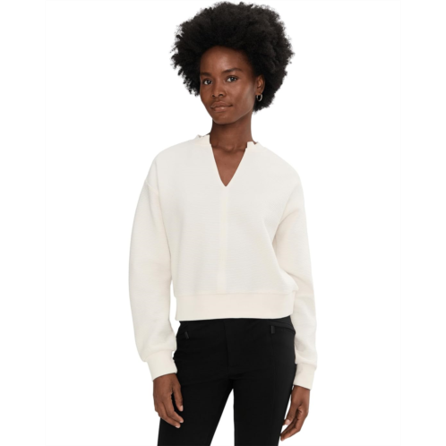 Sanctuary Split Neck Ribbed Top