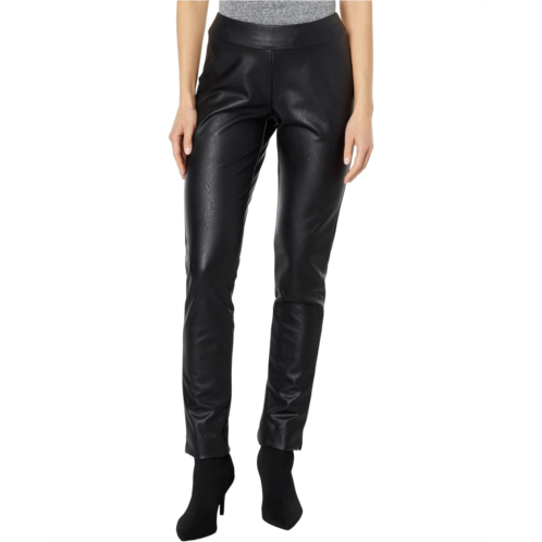 Krazy Larry Back Slit Pleather Pants
