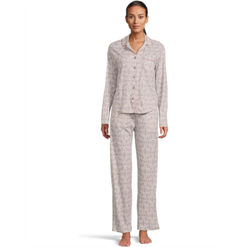 Womens Karen Neuburger Novelty Long Sleeve Girlfriend Pajama Set
