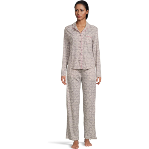 Karen Neuburger Petite Novelty Long Sleeve Girlfriend Pajama Set