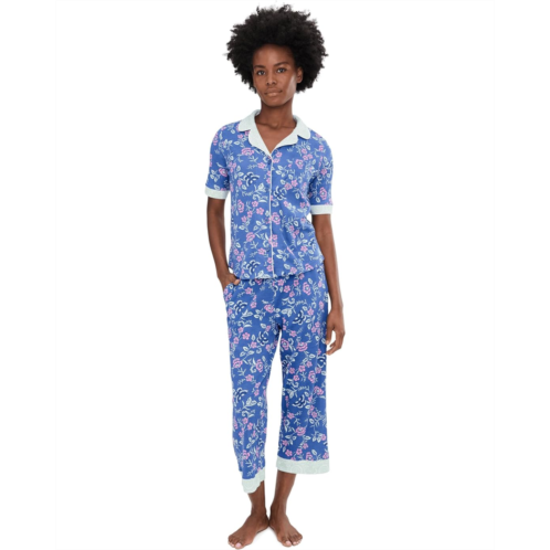 Womens Karen Neuburger Petite Elbow Sleeve Capri Pajama Set