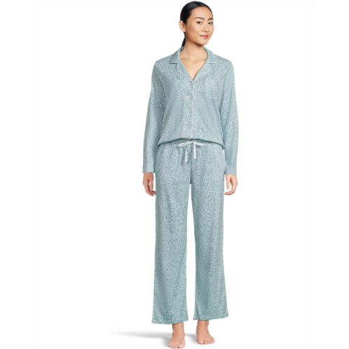 Karen Neuburger Petite Novelty Print Long Sleeve Girlfriend Pajama Set