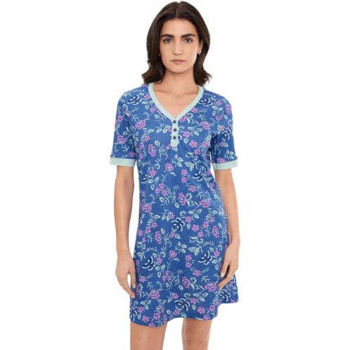 Womens Karen Neuburger Elbow Sleeve Sleepshirt