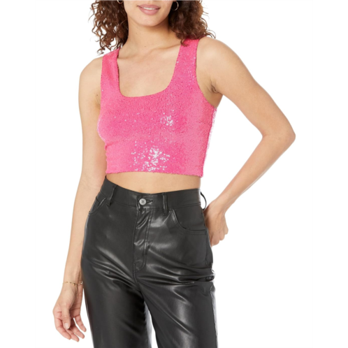 Womens Commando Sequin Crop Top SEQ202