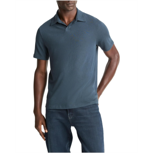 Vince Loose Knit Short Sleeve Johnny Polo
